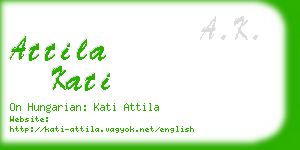 attila kati business card